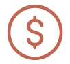 Icon illustrating budget-friendly graduation party catering options, offering flexible menus at various price points for Columbus celebrations