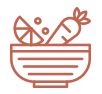Icon representing fresh, high-quality ingredients used in graduation party catering, emphasizing locally sourced and great-tasting dishes in Columbus
