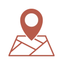 Location icon representing local and reliable catering service throughout Powell, Ohio.