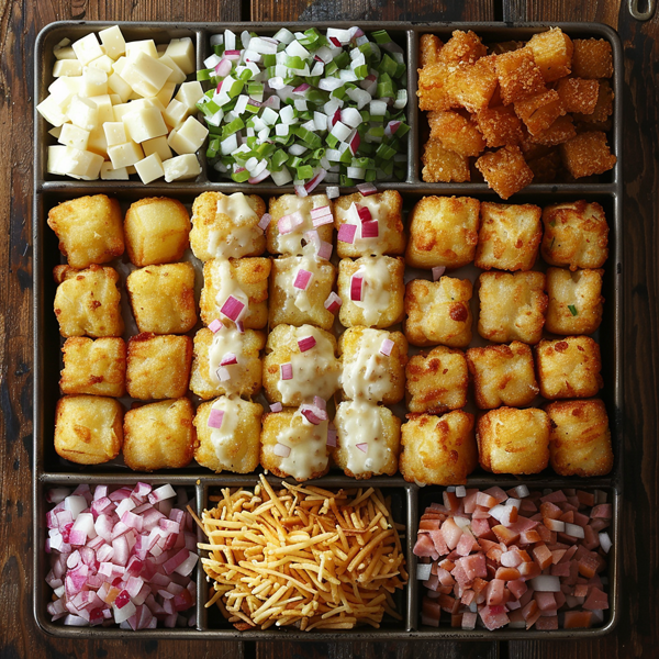 Tator tot bar for weddings in Columbus, Ohio